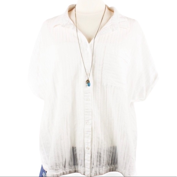 a.n.a Tops - A.N.A. | Flowy Button-Up Top PXL